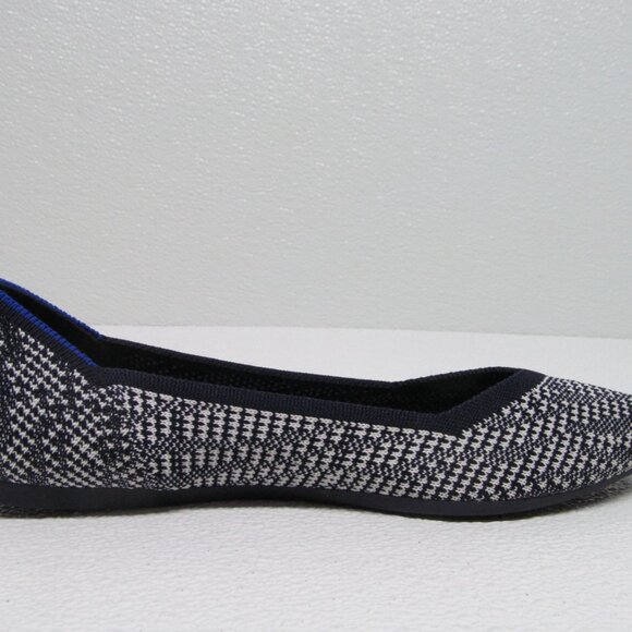 Rothy’s The Point Black White Houndstooth Flats Pointed Toe size 9 - Picture 5 of 9